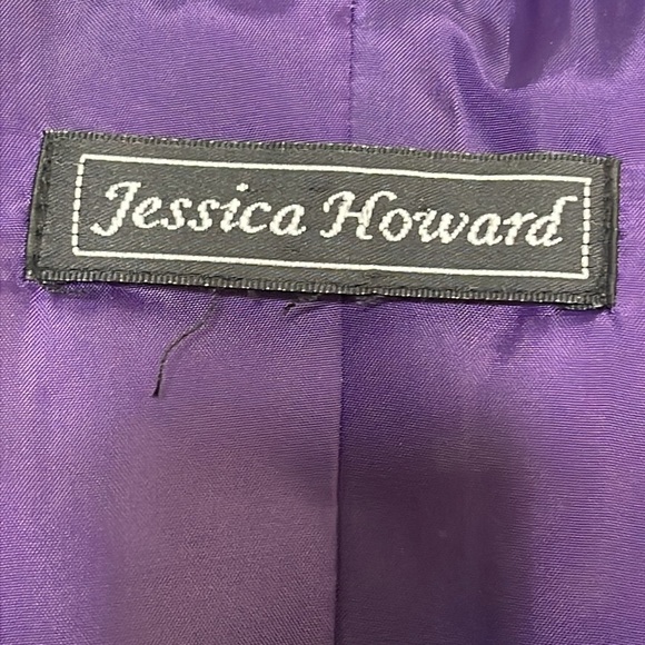 Jessica Howard Women’s Floral Jacquard A-Line Midi Pleated Sleeveless Dress 12W - Picture 11 of 13